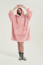 Load image into Gallery viewer, Double-sided fleece hoodie(pink)