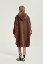 Load image into Gallery viewer, Double-sided fleece hoodie(light coffee)