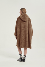 Load image into Gallery viewer, Double-pocket fleece hoodie(khaki)