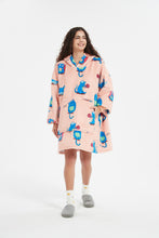 Load image into Gallery viewer, Oversized hoodie(pink cat)