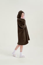 Load image into Gallery viewer, Oversized hoodie(dark brown)