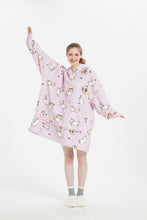 Load image into Gallery viewer, Oversized hoodie (lutas pink cat)