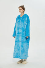 Load image into Gallery viewer, Oversized extra long hoodie(light blue)