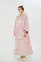 Load image into Gallery viewer, Oversized extra long hoodie(lotus pink)