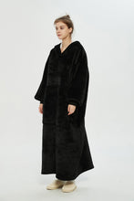Load image into Gallery viewer, Oversized extra long hoodie(black)