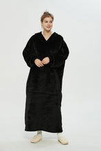 Load image into Gallery viewer, Oversized extra long hoodie(black)