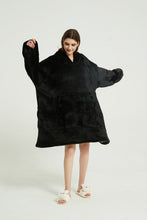 Load image into Gallery viewer, Oversized hoodie(black)