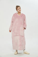 Load image into Gallery viewer, Oversized extra long hoodie(lotus pink)