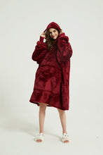 Load image into Gallery viewer, Oversized hoodie(wine red)
