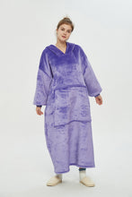 Load image into Gallery viewer, Oversized extra long hoodie(purple)