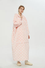 Load image into Gallery viewer, Oversized extra long hoodie(pink dot)