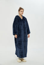 Load image into Gallery viewer, Oversized extra long hoodie(navy blue)