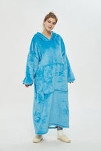 Load image into Gallery viewer, Oversized extra long hoodie(light blue)