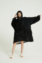 Load image into Gallery viewer, Oversized hoodie(black)