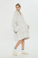 Load image into Gallery viewer, Oversized hoodie(silver grey)