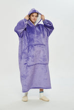 Load image into Gallery viewer, Oversized extra long hoodie(purple)