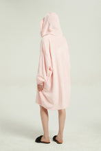 Load image into Gallery viewer, Oversized Light Wearable lanket Sweatshirt(pink)