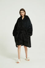 Load image into Gallery viewer, Oversized hoodie(black)