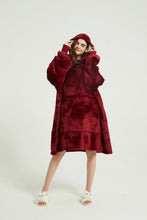 Load image into Gallery viewer, Oversized hoodie(wine red)