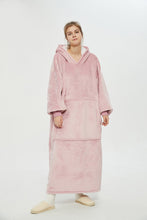 Load image into Gallery viewer, Oversized extra long hoodie(lotus pink)