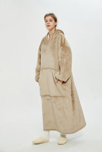 Load image into Gallery viewer, Oversized extra long hoodie(khaki)