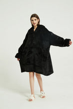 Load image into Gallery viewer, Oversized hoodie(black)
