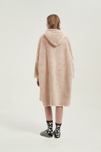 Load image into Gallery viewer, Double-side fleece hoodie（apricot）
