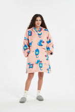 Load image into Gallery viewer, Oversized hoodie（pink cat）
