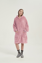 Load image into Gallery viewer, Double-pocket fleece hoodie（lotus root starch）
