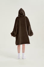 Load image into Gallery viewer, Oversized hoodie（dark brown）
