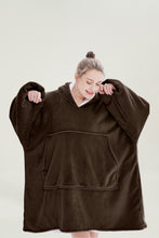 Load image into Gallery viewer, Oversized hoodie（dark brown）
