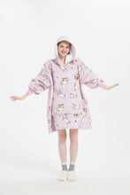 Load image into Gallery viewer, Oversized hoodie (lutas pink cat)
