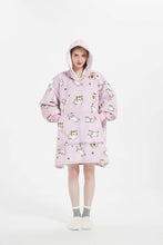 Load image into Gallery viewer, Oversized hoodie (lutas pink cat)
