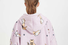 Load image into Gallery viewer, Oversized hoodie (lutas pink cat)
