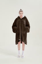 Load image into Gallery viewer, Oversized hoodie（dark brown）
