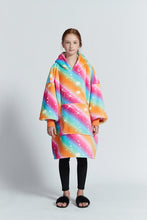 Load image into Gallery viewer, kid oversized hoodie（dark rainbow）

