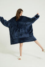 Load image into Gallery viewer, Oversized hoodie（navy blue）
