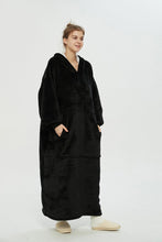 Load image into Gallery viewer, Oversized extra long hoodie（black）
