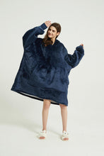Load image into Gallery viewer, Oversized hoodie（navy blue）
