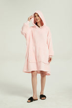 Load image into Gallery viewer, Oversized Light Wearable lanket Sweatshirt(pink)

