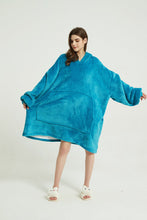 Load image into Gallery viewer, Oversized hoodie（lake blue）
