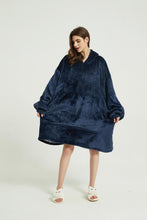 Load image into Gallery viewer, Oversized hoodie（navy blue）
