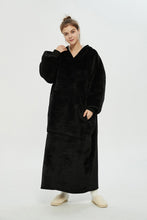 Load image into Gallery viewer, Oversized extra long hoodie（black）
