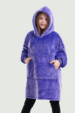Load image into Gallery viewer, kid oversized hoodie（purple）
