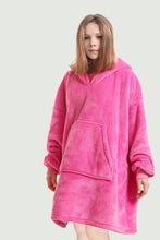 Load image into Gallery viewer, kid oversized hoodie（rose red）
